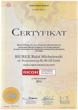 Ricoh Partner Serwisowy